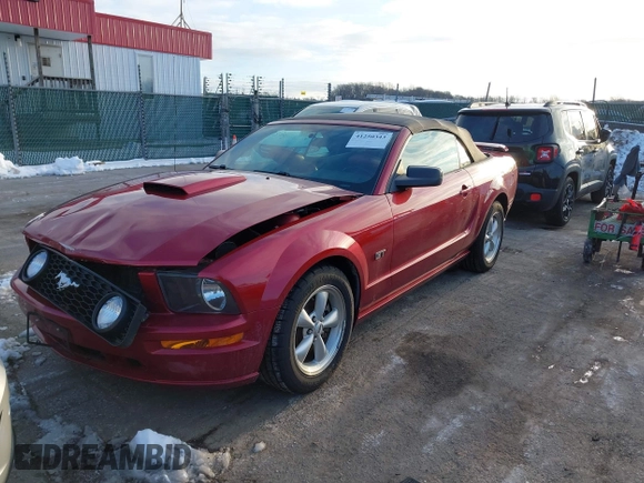 2007 Ford Mustang GT Deluxe with VIN 1ZVFT85H575257339, listed as a IAAI auction lot 41250343 with 134,120 mi miles and . Bid and sale history available at DreamBid. Image 2.