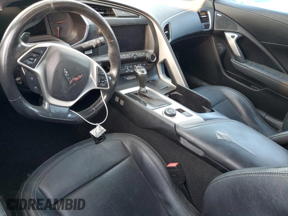 2017 Chevrolet Corvette 1LT with VIN 1G1YB2D75H5113871, listed as a Copart auction lot 73677114 with 0 mi miles and Salvage Title. Bid and sale history available at carsss.com. Image 8.