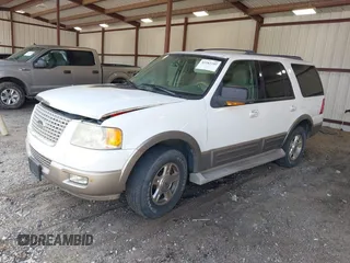 2004 Ford Expedition Eddie Bauer z VIN 1FMPU17L04LA73555, wystawiony jako IAAI lot #42582202 z przebiegiem Nie podano mil oraz . Historia ofert i sprzedaży dostępna na DreamBid. Obrazek 2.