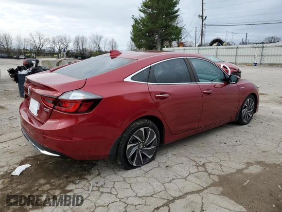 2021 Honda Insight Touring with VIN 19XZE4F93ME003834, listed as a Copart auction lot 82071404 with 62,752 mi miles and Salvage Title. Bid and sale history available at carsss.com. Image 3.