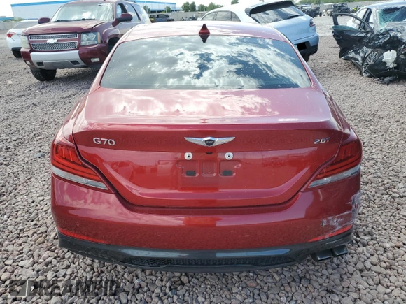 2019 Genesis G70 2.0T Advanced with VIN KMTG34LA7KU013830, listed as a Copart auction lot 69072164 with 44,913 mi miles and Salvage Title. Bid and sale history available at carsss.com. Image 6.