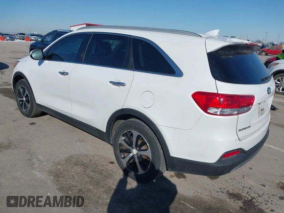 2017 Kia Sorento EX V6 with VIN 5XYPH4A51HG196061, listed as a IAAI auction lot 41627200 with 142,060 mi miles. Bid and sale history available at carsss.com. Image 3.