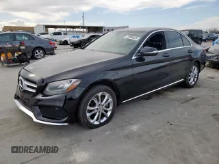 2015 Mercedes-Benz C-Class C 300 Luxury with VIN 55SWF4KB7FU040129, listed as a Copart auction lot 49066025 with 233,301 mi miles and Clean Title. Bid and sale history available at carsss.com. Image 1.