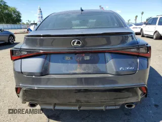 2023 Lexus IS with VIN JTHGZ1B20P5062308, listed as a Copart auction lot 47657725 with 33,514 mi miles and Salvage Title. Bid and sale history available at carsss.com. Image 6.