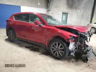 2018 Mazda CX-5 Grand Touring z VIN JM3KFBDMXJ0432197, wystawiony jako Copart lot #50383035 z przebiegiem Nie podano mil oraz Szkoda całkowita • Salvage title. Historia ofert i sprzedaży dostępna na DreamBid. Obrazek 4.