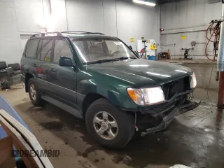1998 Toyota Land Cruiser with VIN JT3HT05J2W0017309, listed as a Copart auction lot 87882155 with 191,581 mi miles and Salvage Title. Bid and sale history available at carsss.com. Image 4.