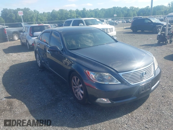 2007 Lexus LS 460 L with VIN JTHGL46F375009134, listed as a IAAI auction lot 42298378 with 131,292 mi miles and . Bid and sale history available at DreamBid. Image 1.