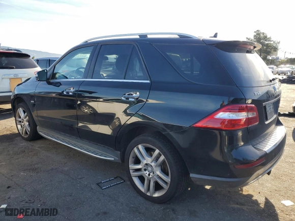 2012 Mercedes-Benz M-Class ML 350 with VIN 4JGDA5HB5CA033345, listed as a Copart auction lot 87433284 with 193,125 mi miles and Clean Title. Bid and sale history available at carsss.com. Image 2.