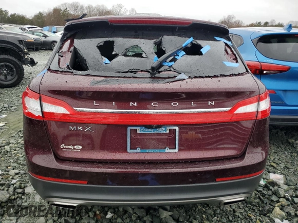 2017 Lincoln MKX Select with VIN 2LMPJ6KR2HBL38360, listed as a Copart auction lot 44761895 with 94,166 mi miles and Salvage Title. Bid and sale history available at carsss.com. Image 6.
