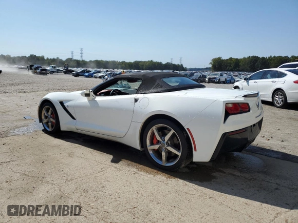2014 Chevrolet Corvette 3LT with VIN 1G1YF3D74E5126360, listed as a Copart auction lot 74241264 with 71,831 mi miles and Clean Title. Bid and sale history available at carsss.com. Image 2.