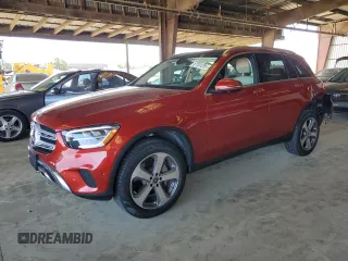 2021 Mercedes-Benz GLC 300 with VIN W1N0G8EB3MV309290, listed as a Copart auction lot 61101255 with 27,536 mi miles and Salvage title. Bid and sale history available at DreamBid. Image 1.