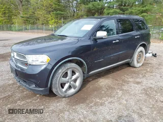 2012 Dodge Durango Citadel with VIN 1C4SDJET1CC205092, listed as a IAAI auction lot 42164281 with 276,322 mi miles. Bid and sale history available at carsss.com. Image 2.