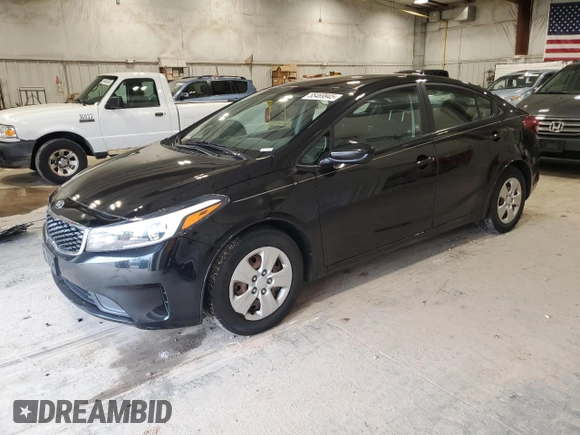 2017 Kia Forte LX with VIN 3KPFK4A71HE016329, listed as a Copart auction lot 55469945 with 117,624 mi miles and Clean Title. Bid and sale history available at carsss.com. Image 1.