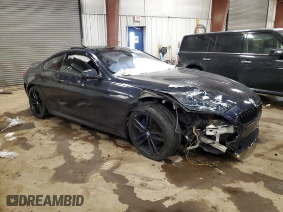 2013 BMW 6 Series 650i with VIN WBAYM9C56DDW20172, listed as a Copart auction lot 44618485 with Not Provided miles and Clean Title. Bid and sale history available at carsss.com. Image 4.