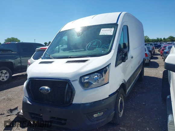 2023 Ford Transit Cargo with VIN 1FTBR1C87PKB05736, listed as a IAAI auction lot 42221931 with 40,248 mi miles and . Bid and sale history available at DreamBid. Image 2.