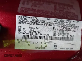 2013 Ford C-Max SEL with VIN 1FADP5BU9DL520640, listed as a IAAI auction lot 41714642 with 81,979 mi miles and . Bid and sale history available at DreamBid. Image 9.