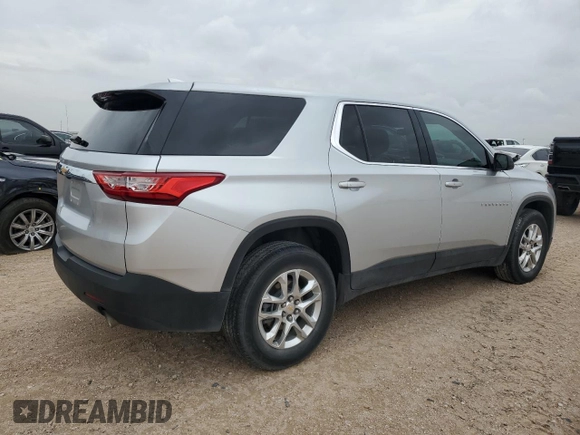 2021 Chevrolet Traverse LS with VIN 1GNERFKW0MJ271177, listed as a Copart auction lot 63536654 with 42,452 mi miles and Clean Title. Bid and sale history available at carsss.com. Image 3.