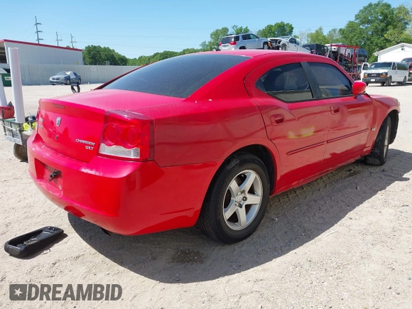 2010 Dodge Charger SXT with VIN 2B3CA3CV8AH165800, listed as a IAAI auction lot 42010412 with 180,311 mi miles. Bid and sale history available at carsss.com. Image 4.
