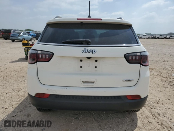 2020 Jeep Compass Latitude with VIN 3C4NJCBB4LT142992, listed as a Copart auction lot 51227255 with 72,935 mi miles and Salvage title. Bid and sale history available at DreamBid. Image 6.