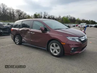 2019 Honda Odyssey EX-L z VIN 5FNRL6H72KB044895, wystawiony jako Copart lot #56573285 z przebiegiem 54 548 mil mil oraz Szkoda całkowita • Salvage title. Historia ofert i sprzedaży dostępna na DreamBid. Obrazek 4.