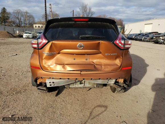 2015 Nissan Murano Platinum with VIN 5N1AZ2MH0FN287093, listed as a Copart auction lot 43583183 with 105,554 mi miles. Bid and sale history available at carsss.com. Image 6.