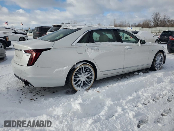 2019 Cadillac CT6 Luxury AWD with VIN 1G6KB5RS6KU117942, listed as a Copart auction lot 81820954 with Not provided miles and Salvage title. Bid and sale history available at DreamBid. Image 3.