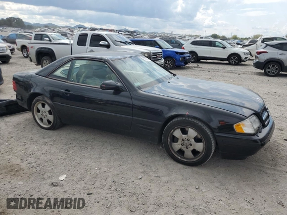 1999 Mercedes-Benz SL-Class with VIN WDBFA68F3XF187095, listed as a Copart auction lot 74514554 with 131,352 mi miles and Salvage Title. Bid and sale history available at carsss.com. Image 4.