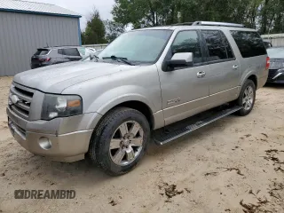 2008 Ford Expedition EL Limited with VIN 1FMFK19598LA05020, listed as a Copart auction lot 81521414 with 0 mi miles and Salvage Title. Bid and sale history available at carsss.com. Image 1.