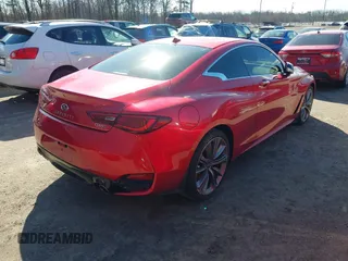 2021 Infiniti Q60 Red Sport 400 with VIN JN1FV7LL8MM560392, listed as a IAAI auction lot 41548964 with 14,057 mi miles and . Bid and sale history available at DreamBid. Image 4.