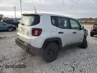 2020 Jeep Renegade Sport with VIN ZACNJBAB1LPL76670, listed as a Copart auction lot 43144075 with 91,739 mi miles and Salvage title. Bid and sale history available at DreamBid. Image 3.