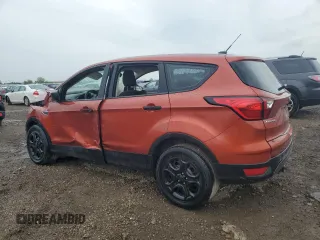 2019 Ford Escape S with VIN 1FMCU0F75KUC55191, listed as a Copart auction lot 58236645 with Not provided miles and Salvage title. Bid and sale history available at DreamBid. Image 2.