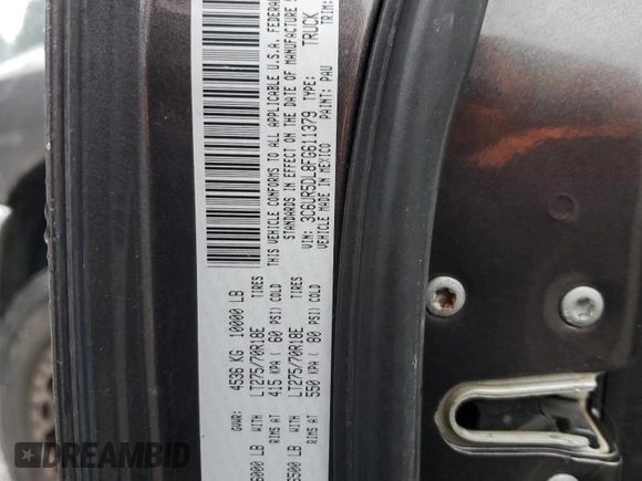 2015 Ram 2500 Outdoorsman with VIN 3C6UR5DL8FG611379, listed as a Copart auction lot 86871534 with 143,792 mi miles and Salvage Title. Bid and sale history available at carsss.com. Image 12.