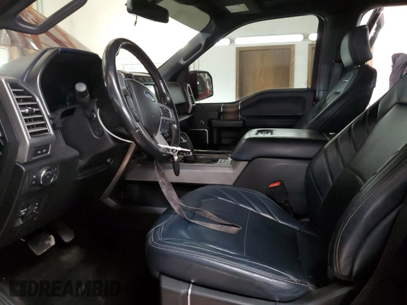 2018 Ford F-150 XL with VIN 1FTEW1EG6JFA58502, listed as a Copart auction lot 43401285 with 127,424 mi miles and Salvage Title. Bid and sale history available at carsss.com. Image 7.