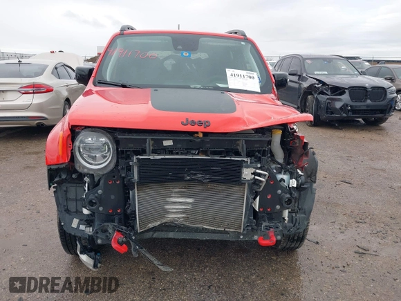 2023 Jeep Renegade Trailhawk with VIN ZACNJDC19PPP62601, listed as a IAAI auction lot 41911700 with 23,973 mi miles and . Bid and sale history available at DreamBid. Image 12.