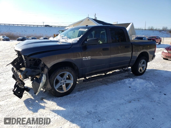 2018 Ram 1500 Express with VIN 3C6RR7KG2JG234953, listed as a Copart auction lot 88783065 with 130,527 mi miles and Salvage title. Bid and sale history available at DreamBid. Image 1.
