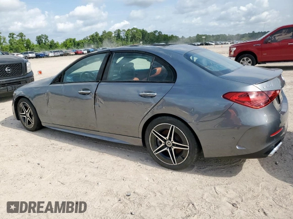 2024 Mercedes-Benz C 300 with VIN W1KAF4HB7RR178065, listed as a Copart auction lot 63899735 with 2,792 mi miles and Salvage title. Bid and sale history available at DreamBid. Image 2.