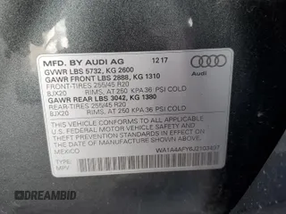 2018 Audi SQ5 Premium Plus with VIN WA1A4AFY6J2103497, listed as a Copart auction lot 62149614 with 136,301 mi miles and Clean Title. Bid and sale history available at DreamBid. Image 13.