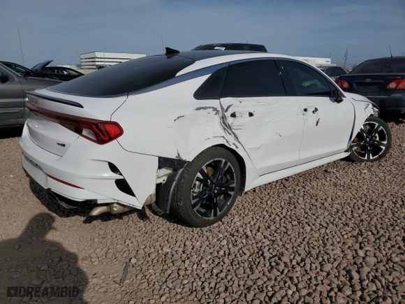 2022 Kia K5 GT-Line with VIN 5XXG64J29NG150487, listed as a Copart auction lot 51146405 with 32,027 mi miles and Salvage Title. Bid and sale history available at carsss.com. Image 3.