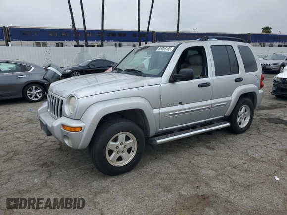 2002 Jeep Liberty Limited with VIN 1J8GK58K52W303098, listed as a Copart auction lot 56005185 with 77,206 mi miles and Clean title. Bid and sale history available at DreamBid. Image 1.