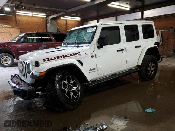 2021 Jeep Wrangler Unlimited Rubicon with VIN 1C4JJXFM2MW633915, listed as a Copart auction lot 52972625 with 78,355 mi miles and Salvage Title. Bid and sale history available at carsss.com. Image 1.