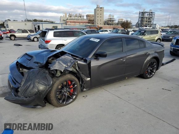 2023 Dodge Charger SRT Hellcat Widebody Jailbreak with VIN 2C3CDXL90PH553374, listed as a Copart auction lot 87508145 with 12,897 mi miles and Salvage Title. Bid and sale history available at carsss.com. Image 1.