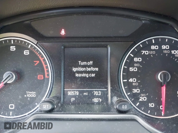 2016 Audi Q5 Premium Plus with VIN WA1D7AFP2GA074204, listed as a IAAI auction lot 41870899 with 90,579 mi miles. Bid and sale history available at carsss.com. Image 7.