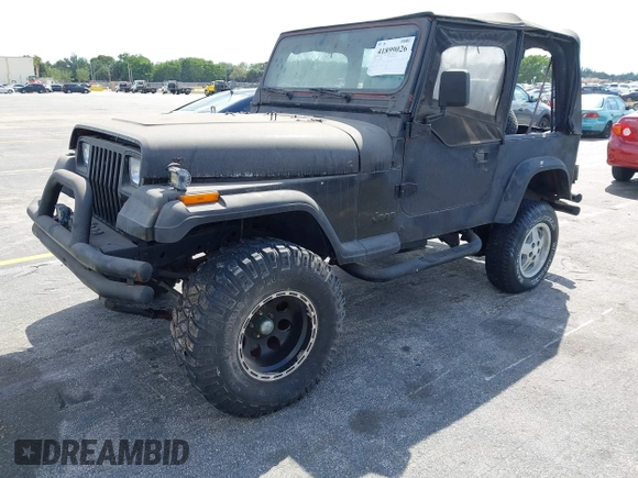 1994 Jeep Wrangler S with VIN 1J4FY19P7RP418580, listed as a IAAI auction lot 41899026 with 196,430 mi miles. Bid and sale history available at carsss.com. Image 2.