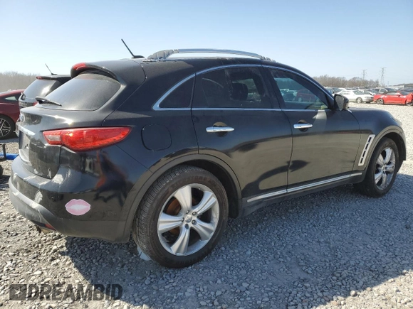 2010 Infiniti FX with VIN JN8AS1MU0AM802905, listed as a Copart auction lot 47649835 with Not Provided miles and Clean Title. Bid and sale history available at DreamBid. Image 3.