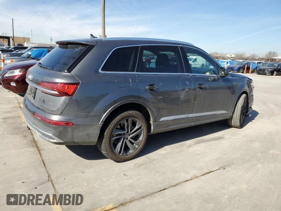 2020 Audi Q7 Premium z VIN WA1AXAF71LD005113, wystawiony jako Copart lot #39551684 z przebiegiem 61 912 mil mil oraz . Historia ofert i sprzedaży dostępna na DreamBid. Obrazek 3.