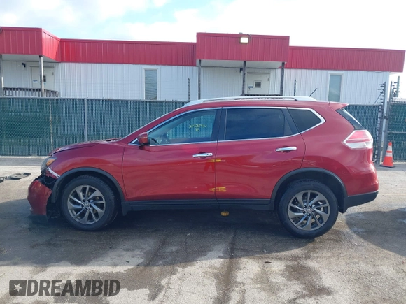 2016 Nissan Rogue SV with VIN KNMAT2MV3GP676246, listed as a IAAI auction lot 41915146 with 288,704 mi miles. Bid and sale history available at carsss.com. Image 15.