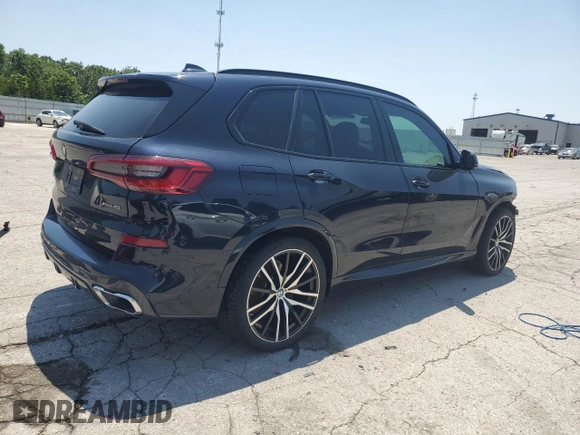 2019 BMW X5 xDrive40i with VIN 5UXCR6C52KLL06923, listed as a Copart auction lot 60109655 with 90,374 mi miles and Salvage title. Bid and sale history available at DreamBid. Image 3.