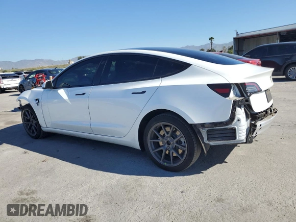 2022 Tesla Model 3 with VIN 5YJ3E1EA3NF125895, listed as a Copart auction lot 50042005 with 47,181 mi miles and Salvage Title. Bid and sale history available at DreamBid. Image 2.