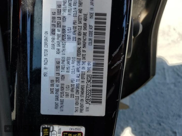 2007 Mazda CX-7 Sport z VIN JM3ER293270134028, wystawiony jako Copart lot #53637295 z przebiegiem 224 003 mil mil oraz Szkoda całkowita • Salvage title. Historia ofert i sprzedaży dostępna na DreamBid. Obrazek 13.