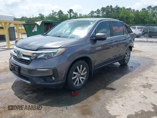 2019 Honda Pilot EX-L with VIN 5FNYF5H4XKB018306, listed as a IAAI auction lot 42441441 with 53,212 mi miles and . Bid and sale history available at DreamBid. Image 18.